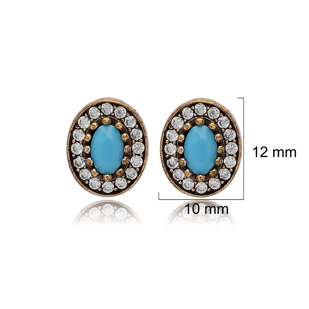 Serena Imperial | Aretes de turquesa estilo otomano