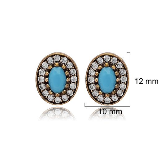 Serena Imperial | Aretes de turquesa estilo otomano