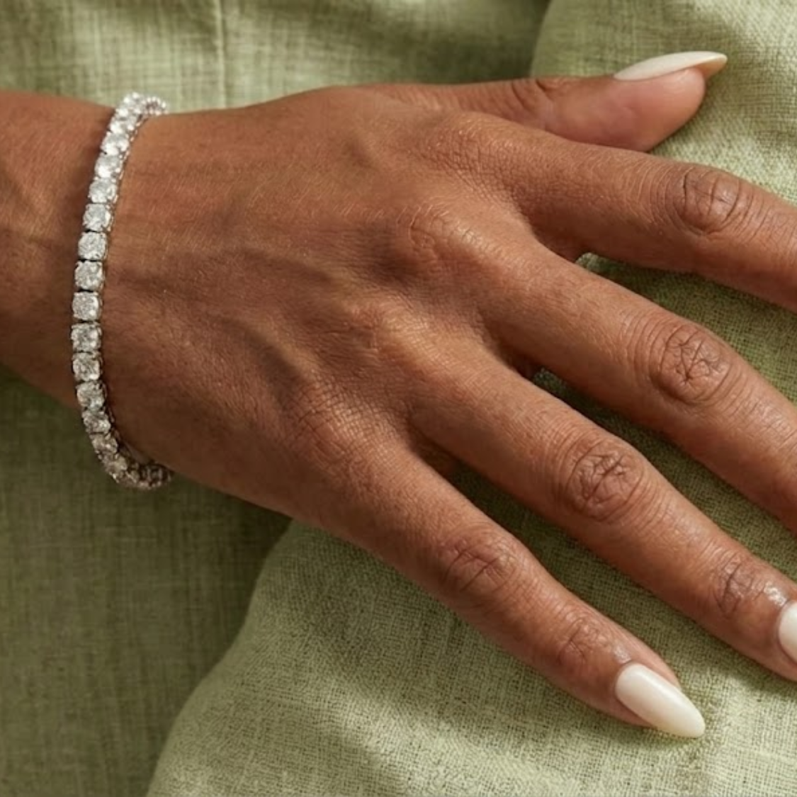 Pulsera Tenis 4 mm de Moissanita en Plata 925 con Certificado GRA