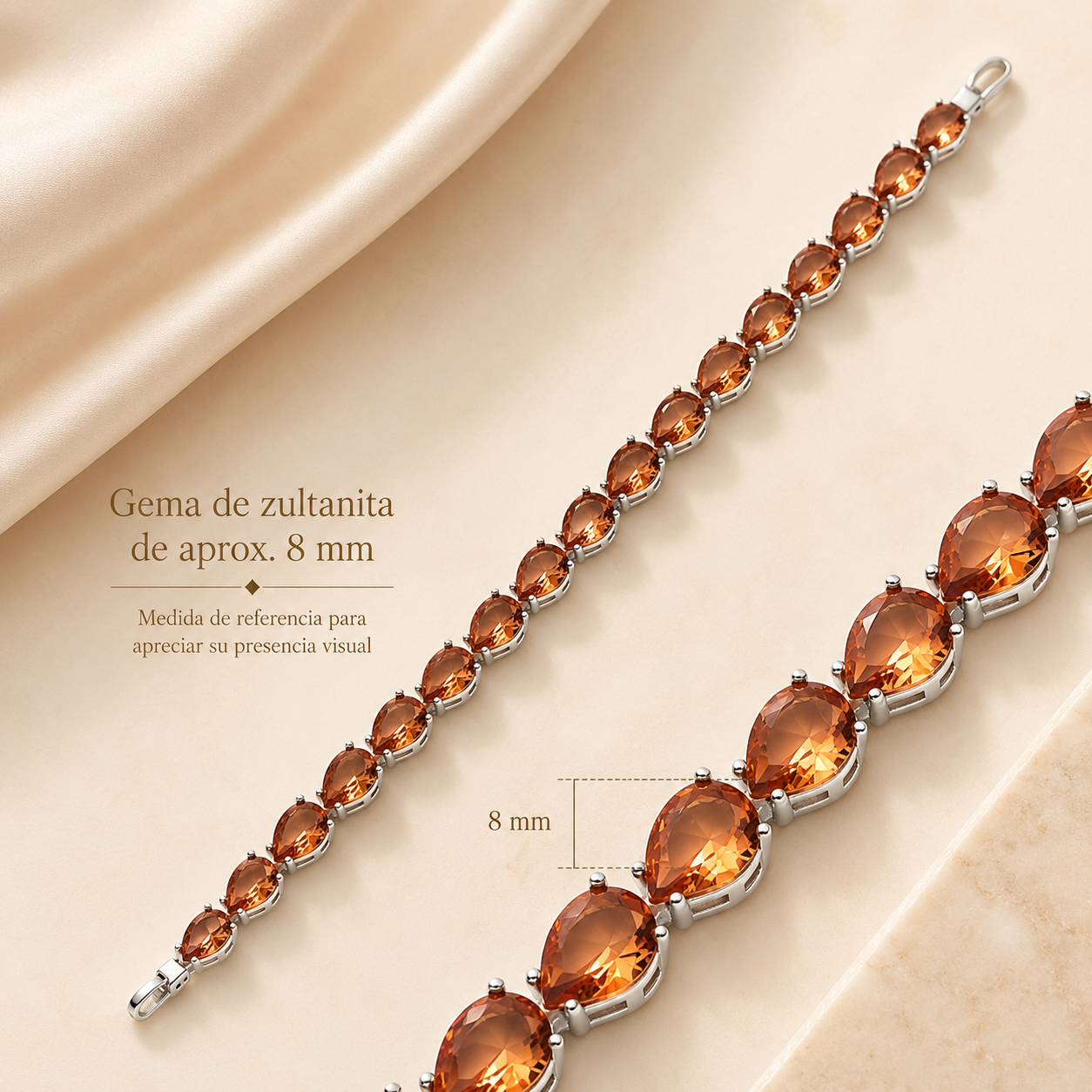 Pulsera Aurora de Sultana de Plata 925 con Zultanita Ovalada