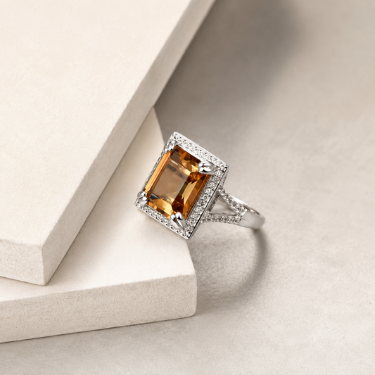 Anillo Prisma Imperial de Plata 925 con Zultanita Rectangular