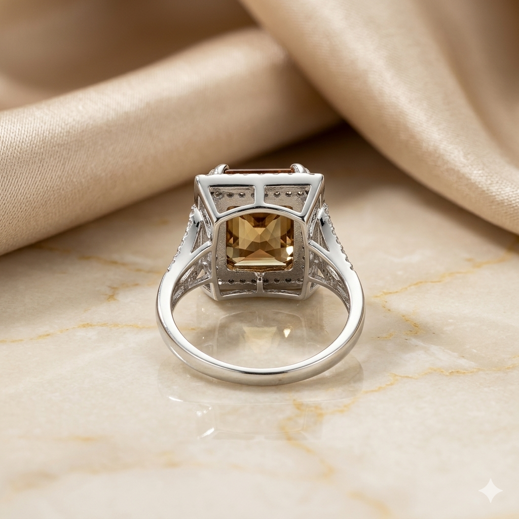 Anillo Prisma Imperial de Plata 925 con Zultanita Rectangular