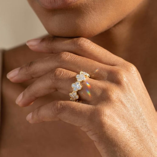 Anillo Jardin Impérial de Moissanita en Plata 925