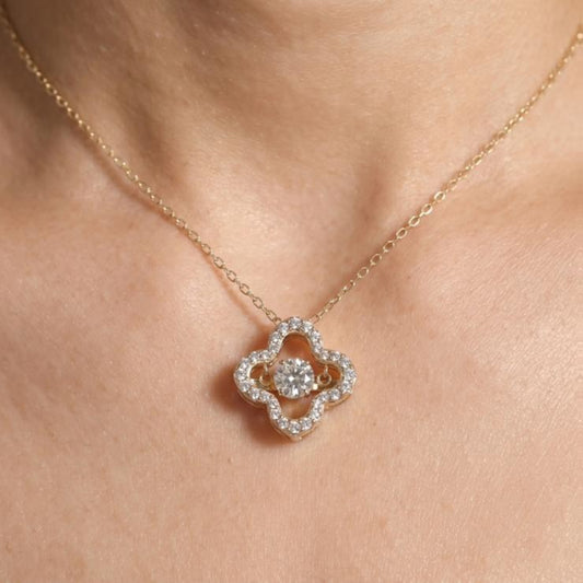 Collar Piedra Danzante de Moissanita en Plata 925